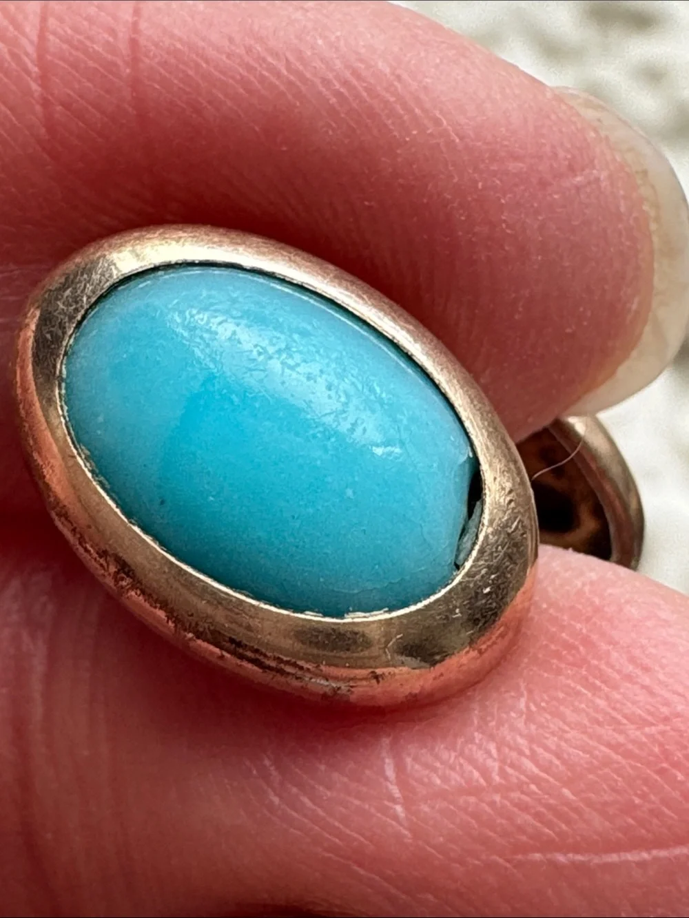 Vintage Turquoise Color Cufflinks